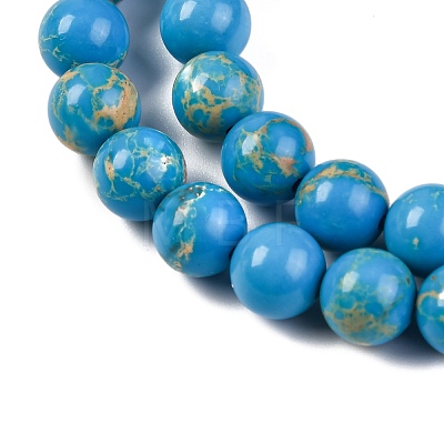 Synthetic Imperial Jasper Beads Strands G-I199-35-8mm-E-1