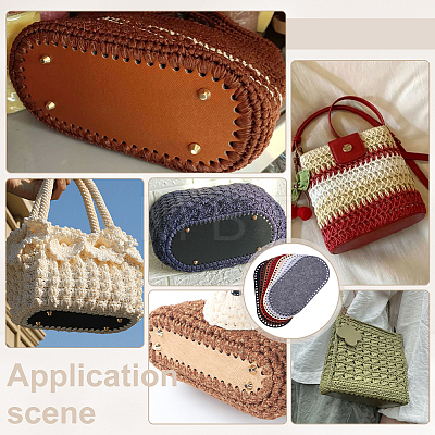 8Pcs 8 Colors Felt Bag Bottoms FIND-PH0038-09-1