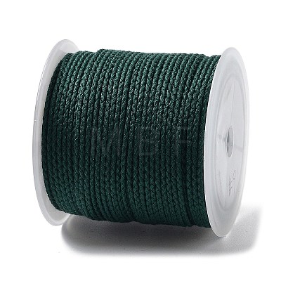 20M Polyester Braided Cord for Jewelry Making OCOR-G015-04A-08-1