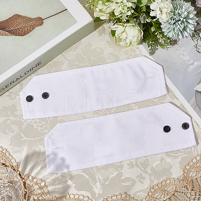 Removable Cotton Wrist Cuffs with Resin Button AJEW-WH20077-020C-1