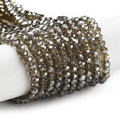 Electroplate Transparent Glass Beads Strands LS-EGLA-A035-T3mm-A16-1
