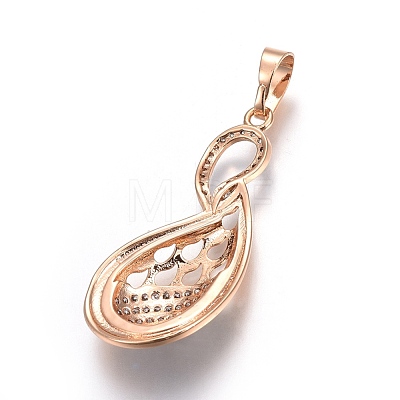 Brass Micro Pave Cubic Zirconia Jewelry Sets SJEW-F189-03KCG-1