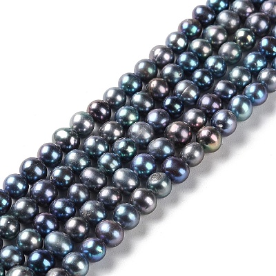 Natural Cultured Freshwater Pearl Beads Strands PEAR-E018-88-1