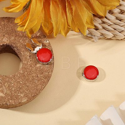 3 Pairs Brass Enamel Cufflinks BUTT-GL0001-09C-1