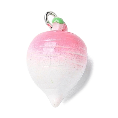 Resin Iron Pendants RESI-D280-13-1