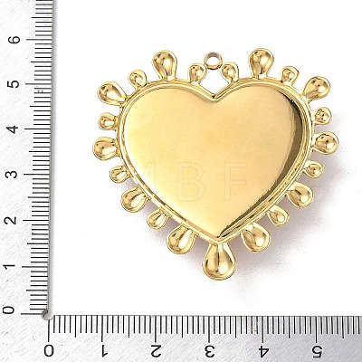 304 Stainless Steel Enamel Big Pendants STAS-P453-10G-1