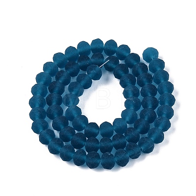 Transparent Glass Beads Strands X-EGLA-A044-T8mm-MD27-1