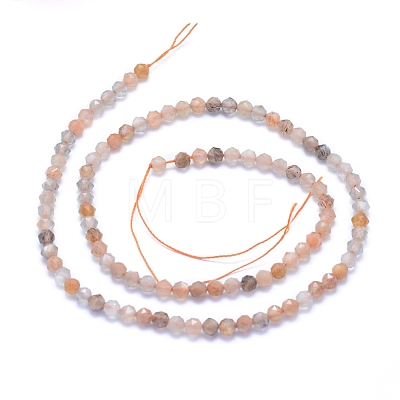Natural Multi-Moonstone Beads Strands G-I279-E13-02-1