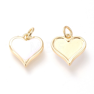Real 18K Gold Plated Brass Charms KK-L006-019A-1