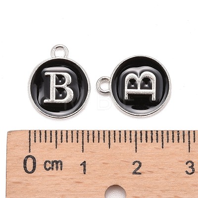 Platinum Plated Alloy Charms ENAM-S118-02B-P-1