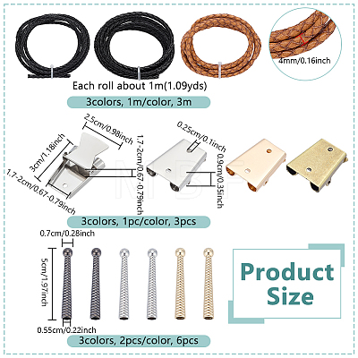 Iron Bolo Tie Slider Clasp DIY-GA0002-99-1