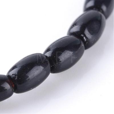 Natural Obsidian Bead Strands G-R356-51-1