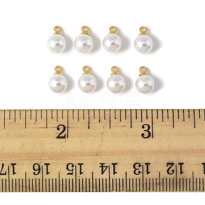 24Pcs ABS Plastic Imitation Pearl Charms KK-FS0001-78-1