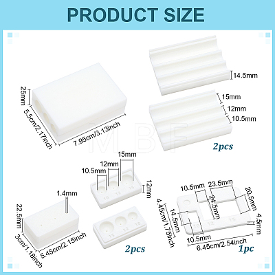 2 Bags 2 Styles Plastic Polymer Clay Bead Hole Maker DIY-PH00035-57A-1