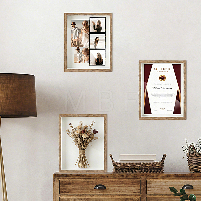 MDF Composite Wood Photo Frame Stand for Dried Flower LS-DJEW-WH0028-057B-1