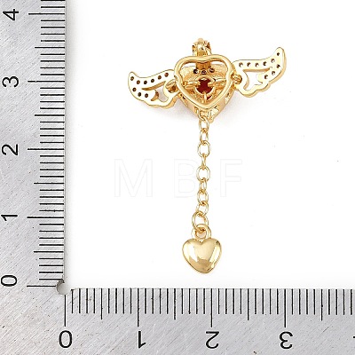 Brass Micro Pave Cubic Zirconia Pendants KK-B161-12G-1