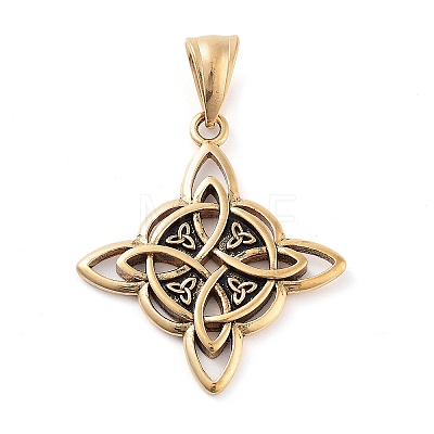Ion Plating(IP) 304 Stainless Steel Pendants X-STAS-R225-11AG-1