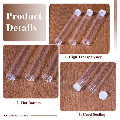 Transparent Tube Plastic Bead Containers with Lids CON-WH0092-81B-1