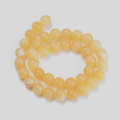 Natural Topaz Jade Beads Strands G-E266-11A-4mm-1