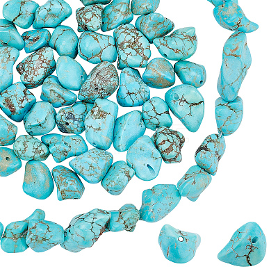 2 Strands Natural Green Turquoise Beads Strands G-PH0019-34-1