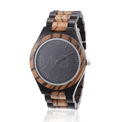 Ebony & Zebrano Wood Wristwatches WACH-H036-57-1