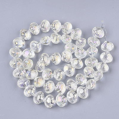 Electroplate Glass Beads Strands EGLA-S189-003B-01-1