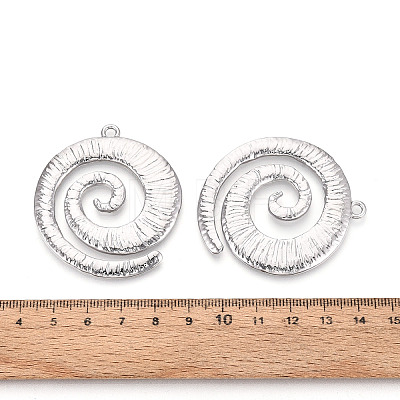 Textured Alloy Big Pendants PALLOY-T091-41P-1