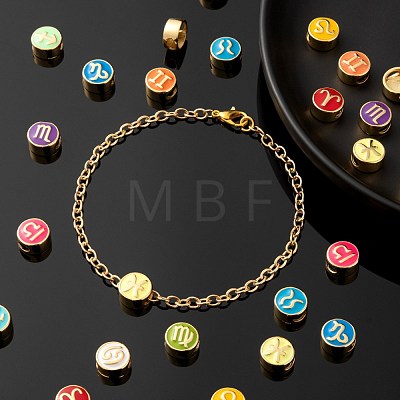 24Pcs 12 Style Brass Enamel Beads KK-LS0001-44-1
