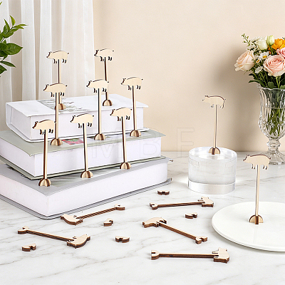 15Pcs Wood Menu Selection Sign AJEW-FG0005-87A-1