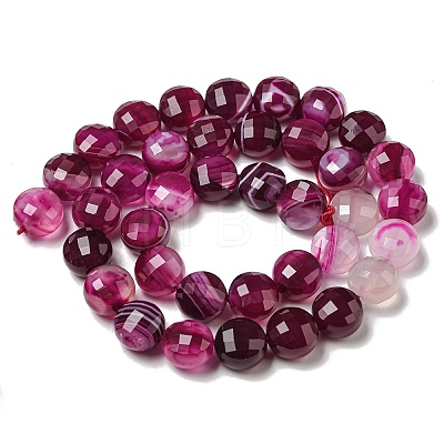 Natural Banded Agate Beads Strands G-K351-A10-03-1
