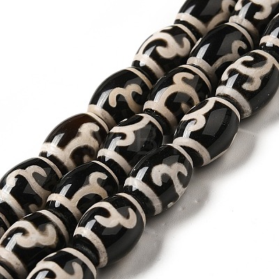 Tibetan Style dZi Beads Strands G-F726-A05-1