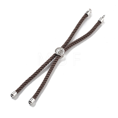 Twisted Nylon Cord Silder Bracelets DIY-B066-03P-05-1