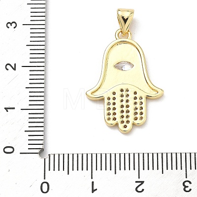 Brass Micro Pave Cubic Zirconia Pendants KK-P345-76G-1