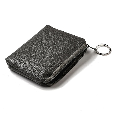 PU Leather Wallets with Alloy Zipper AJEW-B024-07-1