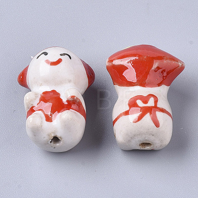 Handmade Porcelain Beads PORC-N004-70C-1