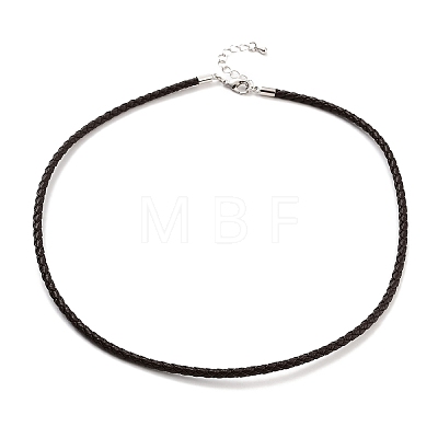 Braided Round Imitation Leather Bracelets Making BJEW-H610-01P-09-1