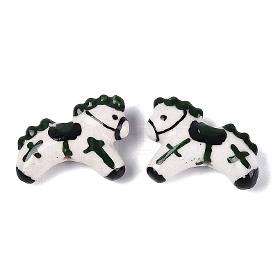 Handmade Porcelain Ceramic Beads PORC-Q005-01B-1