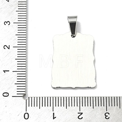 Religion Theme 304 Stainless Steel Pendants STAS-F336-03P-1