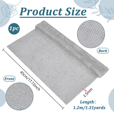 Aluminum Rhinestone Mesh Beaded Trim DIY-WH0750-412A-1