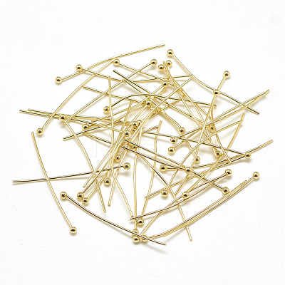 Brass Ball Head Pins KK-T032-007G-1