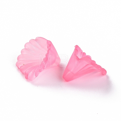 Frosted Acrylic Bead Caps MACR-S371-10A-704-1