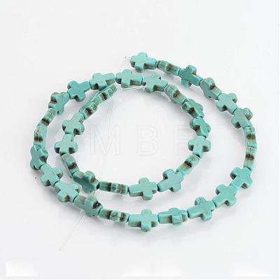 Synthetic Turquoise Beads Strands TURQ-G112-8x10mm-01-1