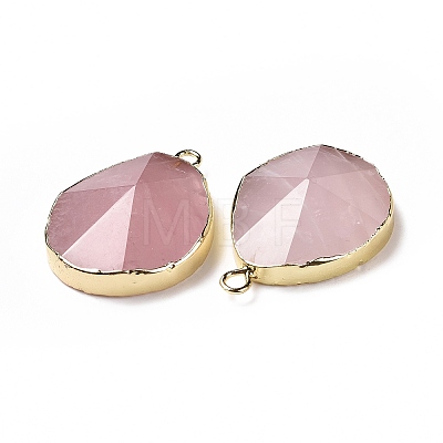 Natural Rose Quartz Pendants G-I207-14M-G-1