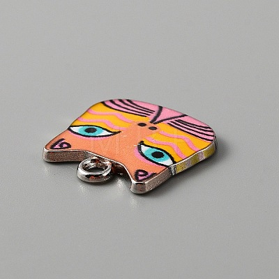 Alloy Enamel Pendants ENAM-CJC0006-52D-1