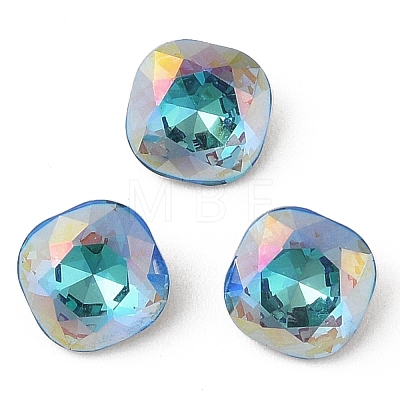 Glass Rhinestone Cabochons RGLA-L029-06B-BBLA-1