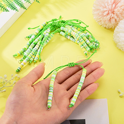 Handmade Polymer Clay Heishi Bead Bracelet Making AJEW-TAC00081-1