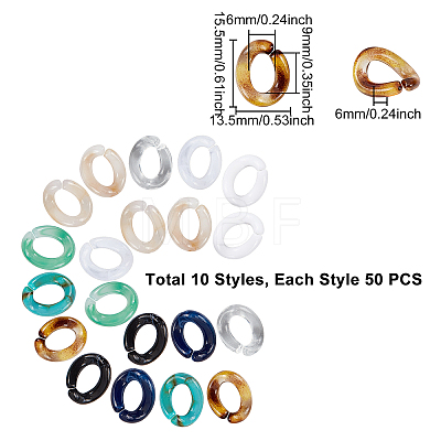 Acrylic Linking Rings OACR-FH0001-014-1
