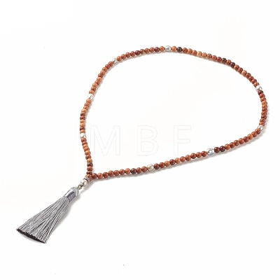 Buddhist Necklace NJEW-JN03837-1