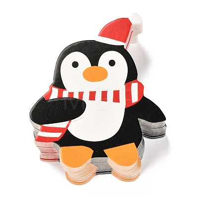 Christmas Theme Penguin Shape Paper Candy Lollipops Cards CDIS-I003-02-1