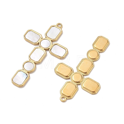 Natural Freshwater Shell Big Pendants SA-CBA11D7-18A-G-1